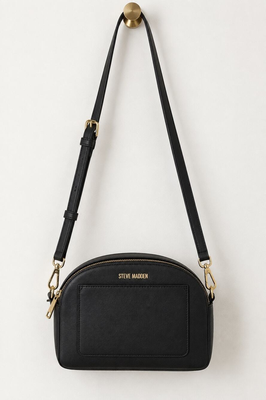 Steve Madden Black Dome Crossbody Bag